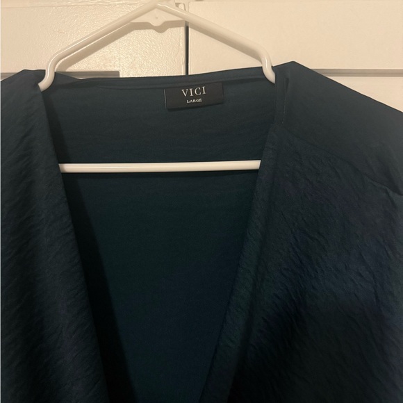 Vici teal kimono wrap top - Picture 2 of 2